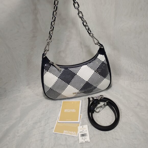 Handbags - Michael Kors Sequins Cora Pouchette 2 Way Bag, NWT